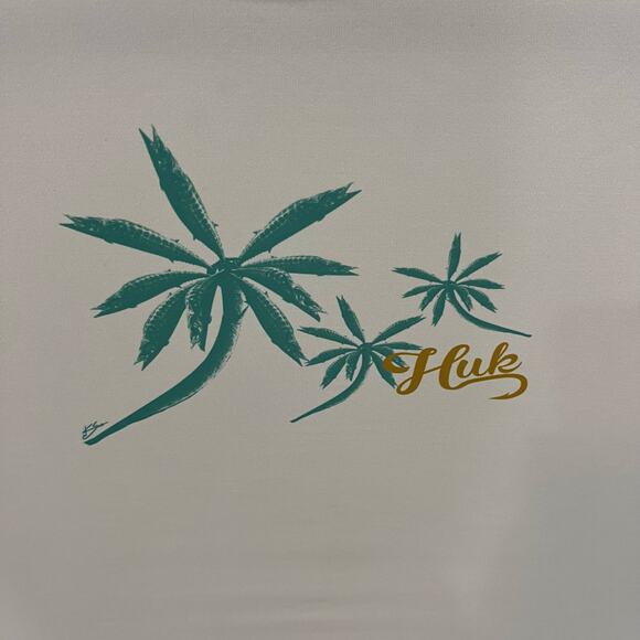 Huk Performance Fabrics Women's MD Palm Tree Print Racerback Tank Top - Picture 2 of 4